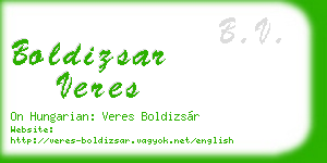 boldizsar veres business card